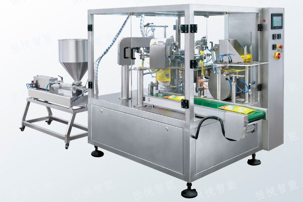 给袋式全自动液体深夜网站在线播放采用预制袋