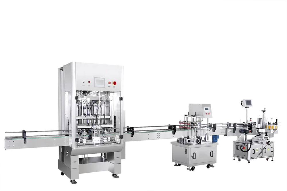 全自动直线灌装机，膏体乳液通用